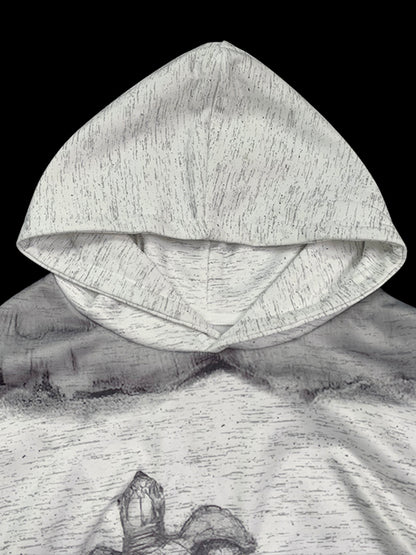 Long Sleeves Animal Prints Printed Hooded Hoodies Tops