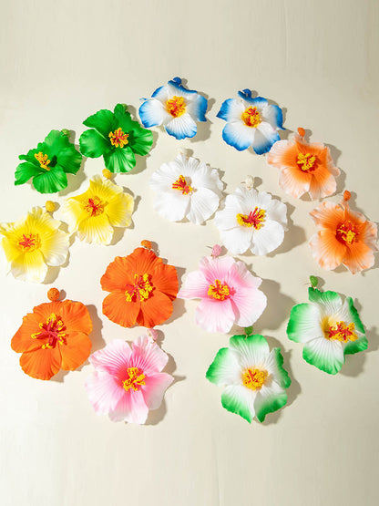 Flower Shape Drop Earrings
