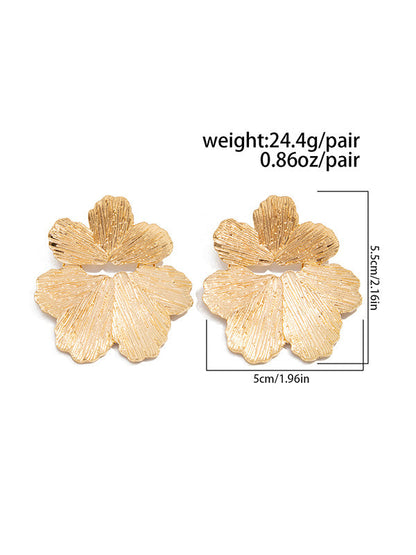 Irregularity Flower Shape Earrings Accessories