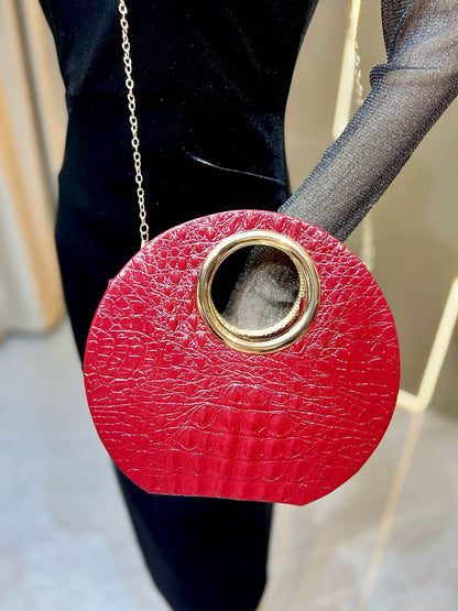 Chains Geometric Crossbody Bags Evening Bags & Clutches