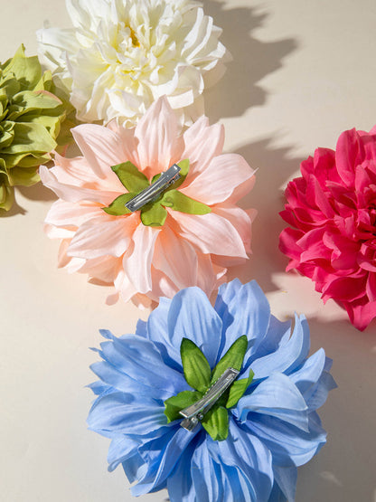 Three-Dimensional Flower Hair Clips