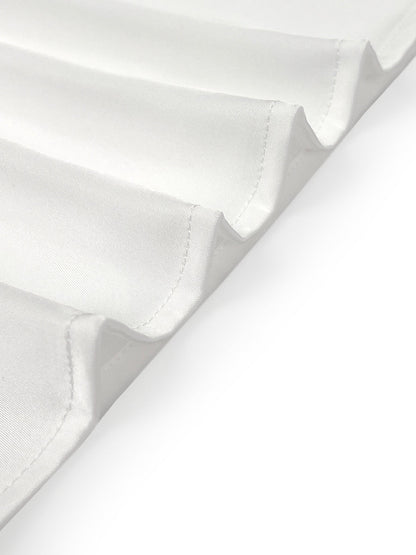 Loose Puff Sleeves Applique Flower Shape Mesh Split-Joint Round-Neck Blouses&Shirts Tops