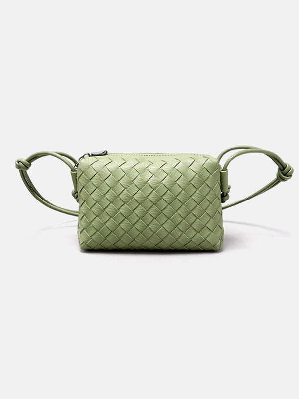 Woven Zipper Bags Crossbody Bags