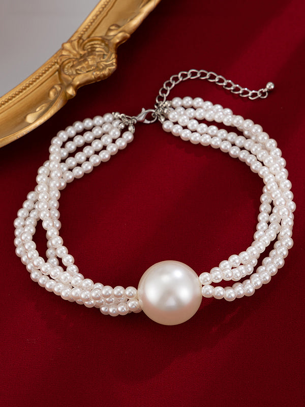 Beaded Solid Color Dainty Necklace Necklaces Accessories