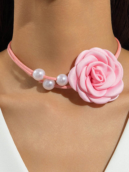 Three-Dimensional Flower Necklaces Accessories