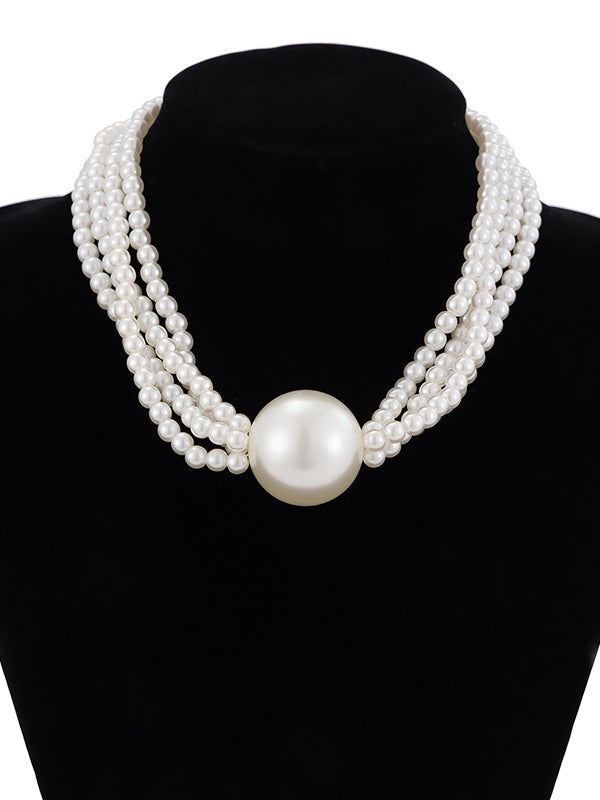 Beaded Solid Color Dainty Necklace Necklaces Accessories