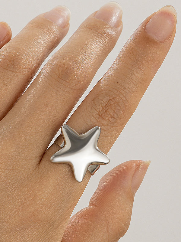 Normcore Adjustable Star Shape Rings Accessories