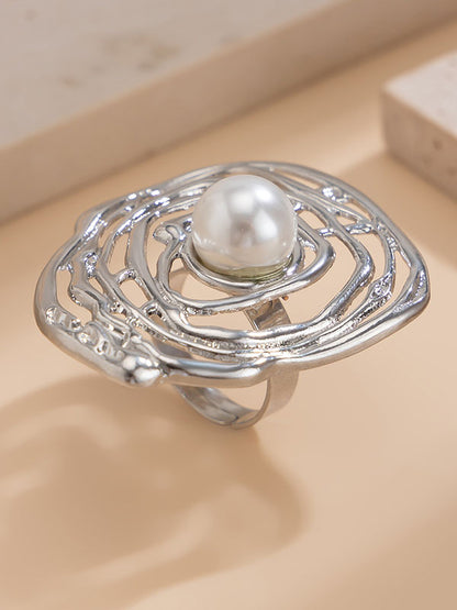 Geometric Hollow Rings Accessories