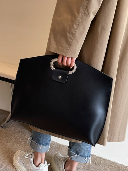 Two-Piece Set Hollow Solid Color Bags Accessories Handbags