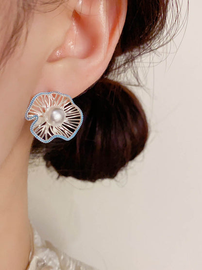 Flower Shape Geometric Earrings Accessories