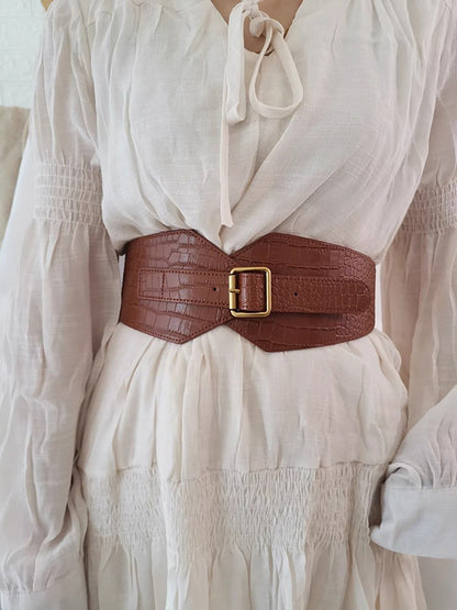 Belt Buckle Geometric Split-Joint Waist Belts & Thigh Cuffs