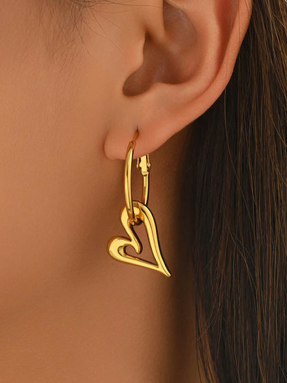 Heart Shape Hollow Earrings Accessories