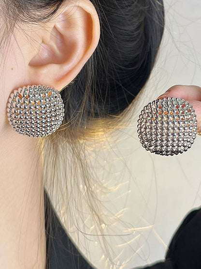 Geometric Rhine Stones Drop Earrings