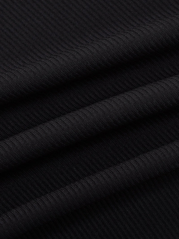 A-Line Skinny Solid Color Split-Joint Spaghetti-Neck Maxi Dresses