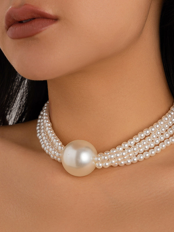 Beaded Solid Color Dainty Necklace Necklaces Accessories