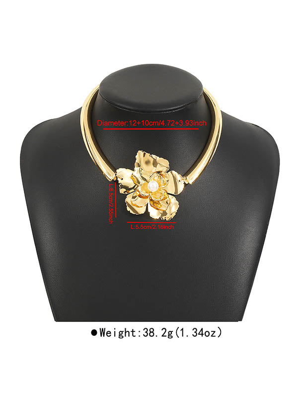 Flower Shape Drop Earrings Necklaces Accessories