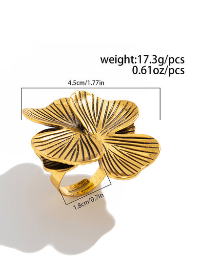 Irregularity Flower Shape Geometric Rings Accessories