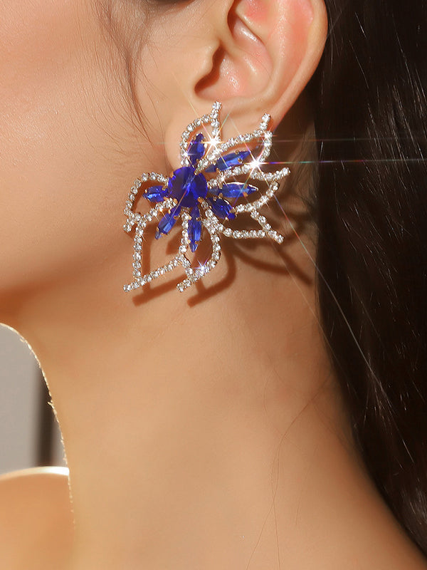 Flower Shape Drop Earrings