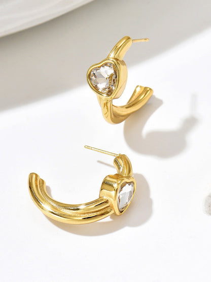 Heart Shape Earrings Accessories