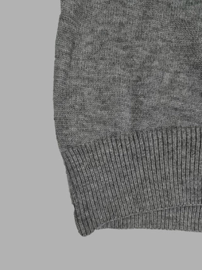 Casual Loose Long Sleeves Solid Color High-Neck Sweater Tops
