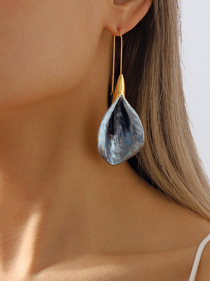 Flower Shape Drop Earrings Earrings Accessories