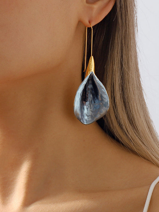 Flower Shape Drop Earrings Earrings Accessories