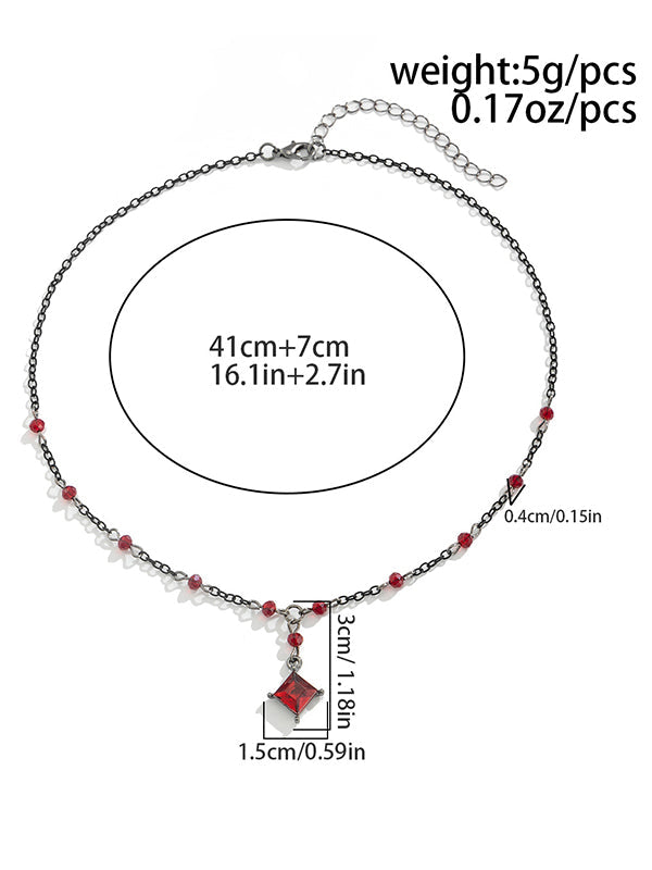 Geometric Tasseled Necklaces Accessories