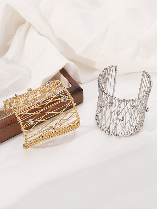 Geometric Rhine Stones Ringent Bracelet Accessories