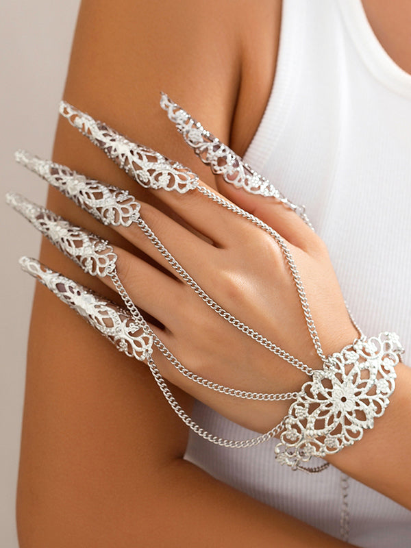 Chains Geometric Hollow Nail Protectors