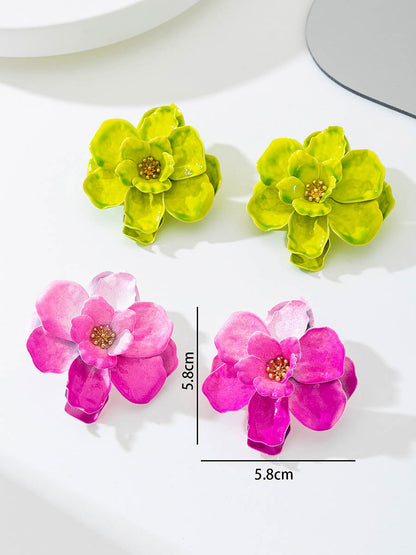 Flower Shape Earrings Accessories