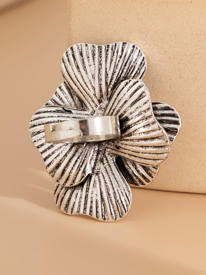 Irregularity Flower Shape Geometric Rings Accessories