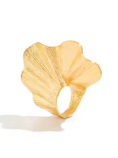 Irregularity Geometric Pleated Rings Accessories