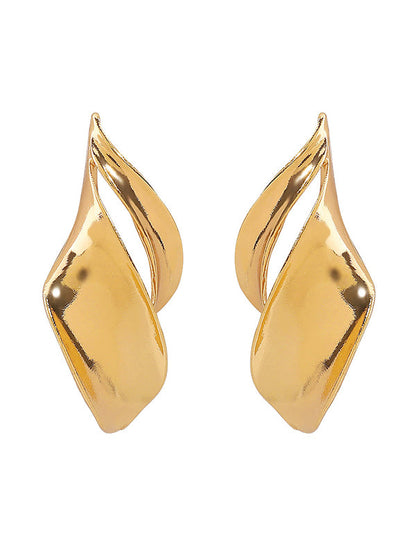 Geometric Solid Color Drop Earrings