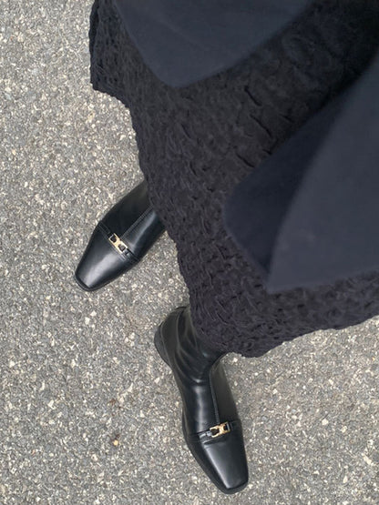 Split-Joint Square-Toe Boots