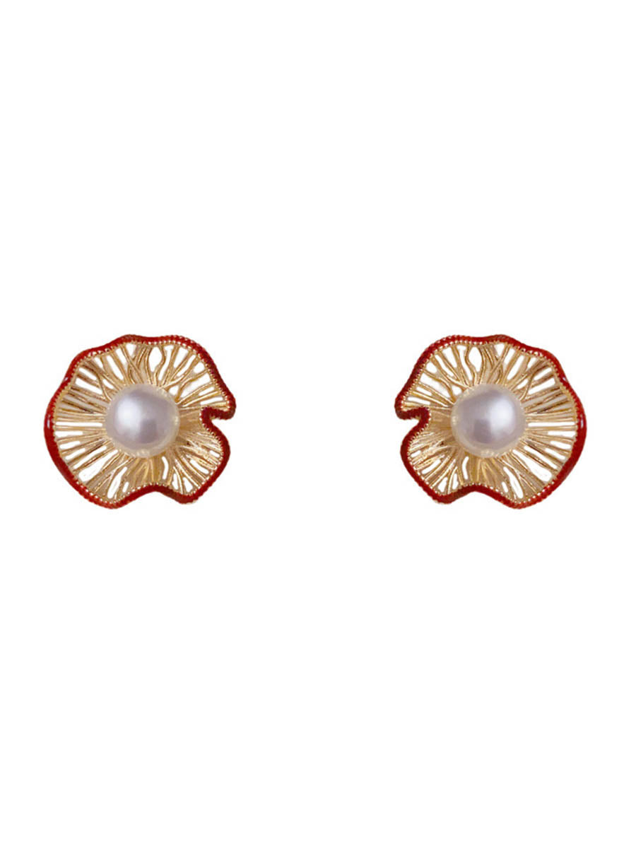 Flower Shape Geometric Earrings Accessories