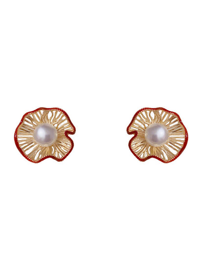 Flower Shape Geometric Earrings Accessories