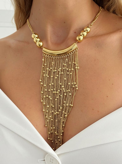 Geometric Tasseled Necklaces Accessories