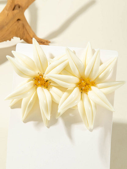Flower Shape Drop Earrings