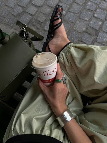 Elasticated Waist High Waisted Drawstring Pleated Solid Color Ankle-Tied Pants