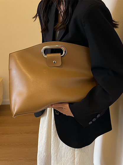 Two-Piece Set Hollow Solid Color Bags Accessories Handbags