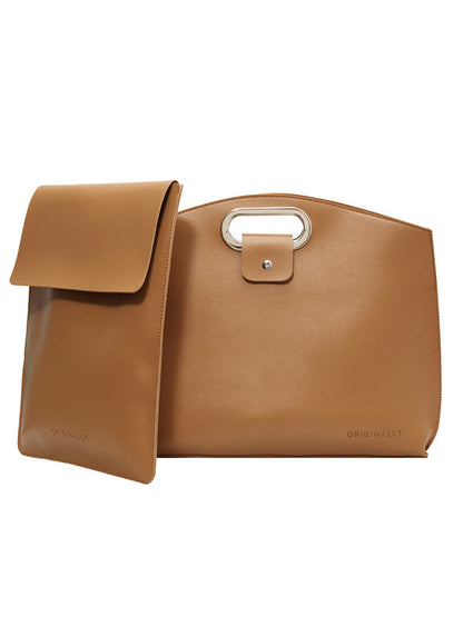 Two-Piece Set Hollow Solid Color Bags Accessories Handbags