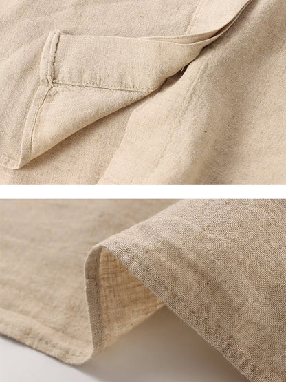 Loose Solid Color Split-Joint Split-Side Lapel Blouse + Elasticity Pleated Pants Trousers Two Pieces Set