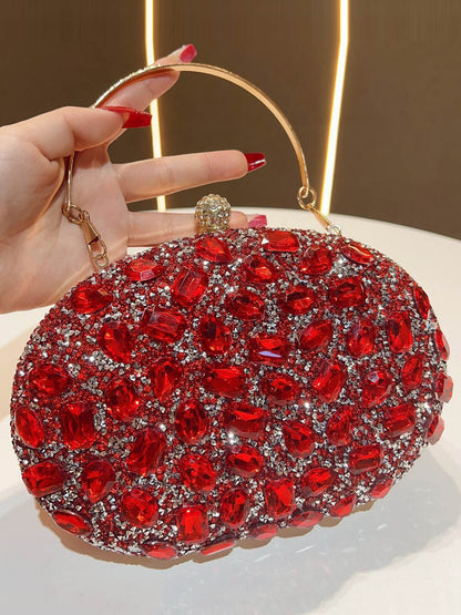 Chains Rhine Stones Evening Bags & Clutches Handbags