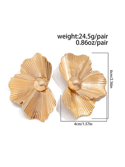 Irregularity Flower Shape Earrings Accessories
