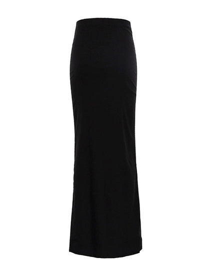 A-Line Bodycon Solid Color Skirts Bottoms