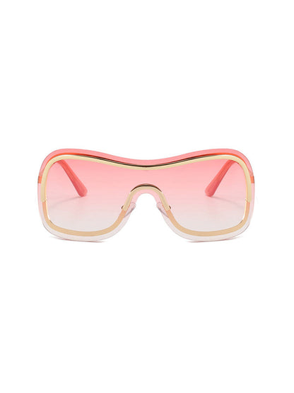 Geometric Sun Protection Sunglasses Accessories