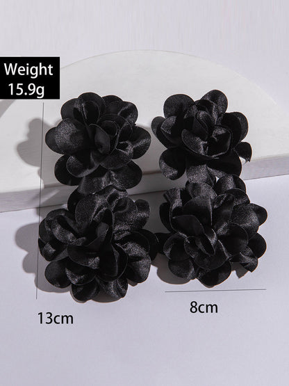 Flower Shape Drop Earrings