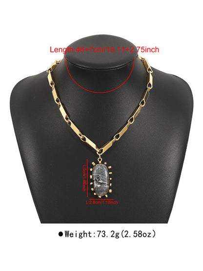 Normcore Chains Geometric Necklaces Accessories