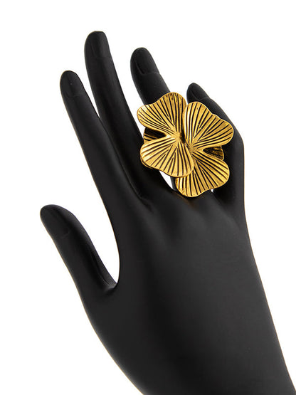 Irregularity Flower Shape Geometric Rings Accessories
