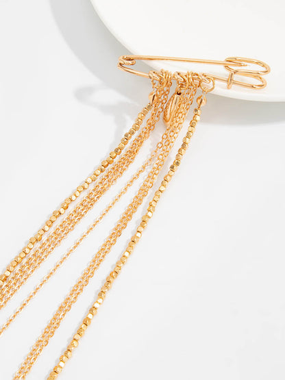 Tasseled Water Drop Brooch Accessories
